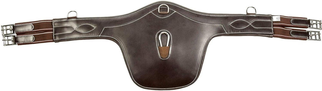 HKM 4057052007446 Sattelgurt Mit Brustschutz -Soft-2400 Braun120 braun 120, braun 120