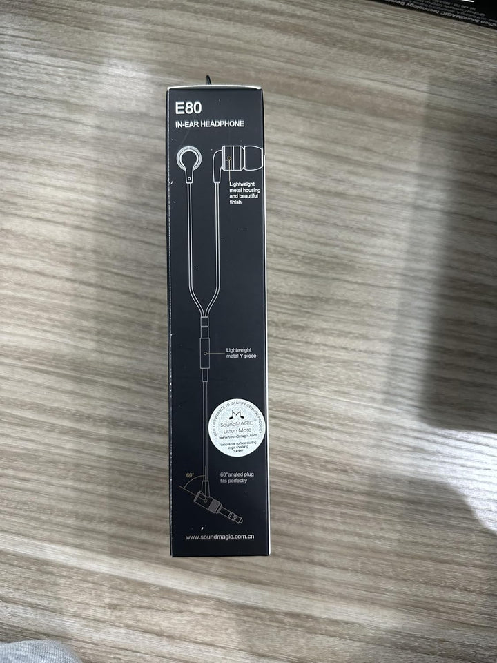 SoundMAGIC E80 Kabelgebundene Ohrhörer ohne Mikrofon, Audiophile HiFi-Stereo-Kopfhörer, geräuschisol