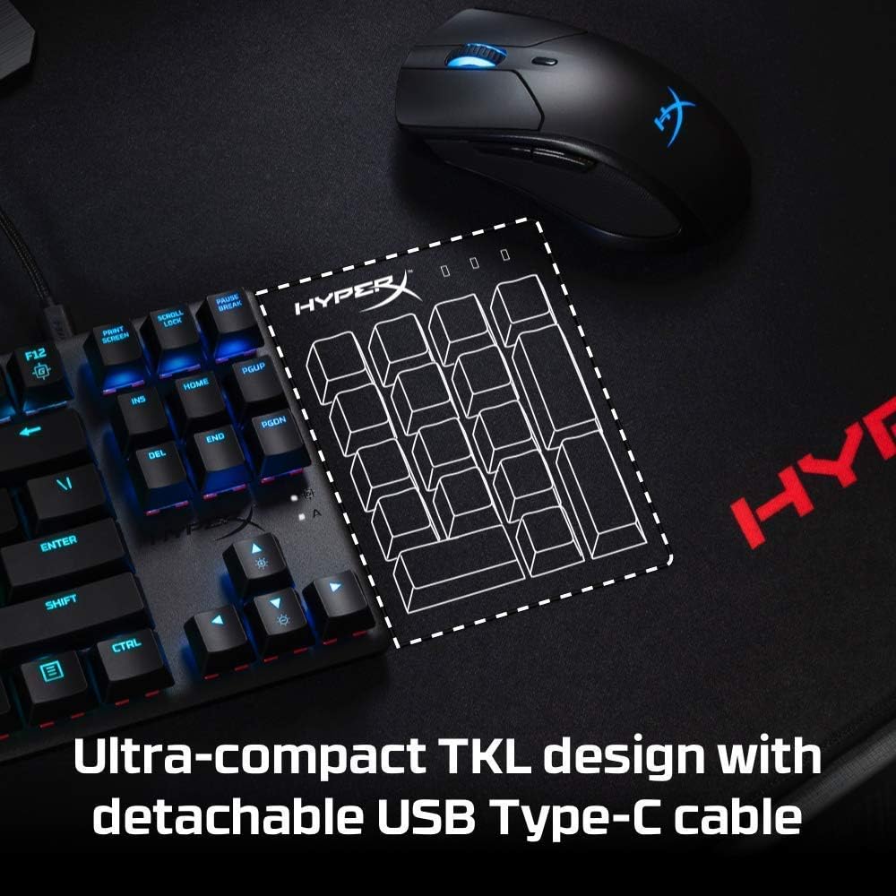 HyperX Alloy Origins Core – Mechanische TKL-Gaming-Tastatur (tenkeyless) – Kompaktes Format – HyperX
