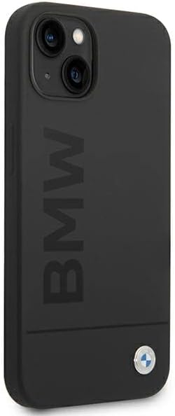 BMW BMHMP14MSLBLBK hülle für 14 Plus 6,7" schwarz/Black hardcase Silicone Signature Logo