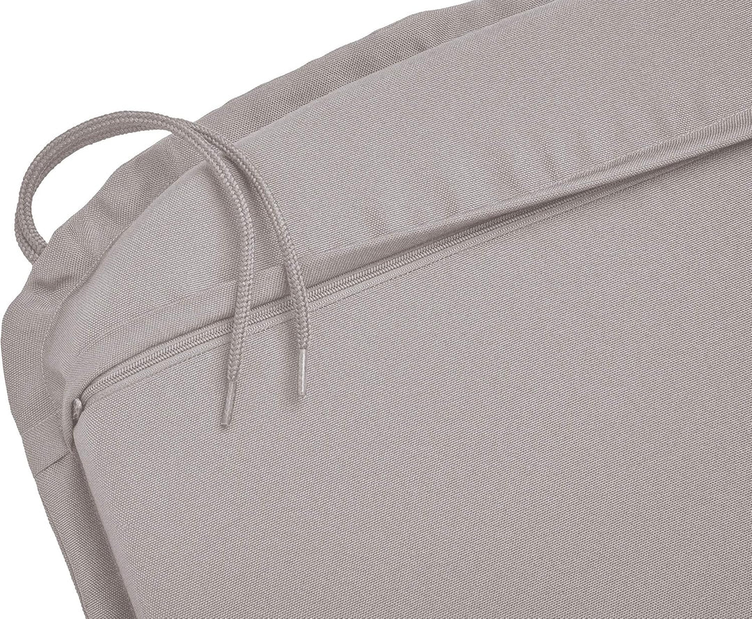 Traumnacht Komfort 4er Set Stuhlkissen/Sitzkissen Outdoor taupe, Bezug abnehmbar, mit Eckbändern, 44