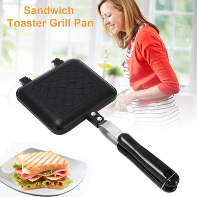 eginvic Sandwich Toaster Sandwich Grillpfanne Camping Toaster Sandwich Maker Pan Mit Griff Nonstick