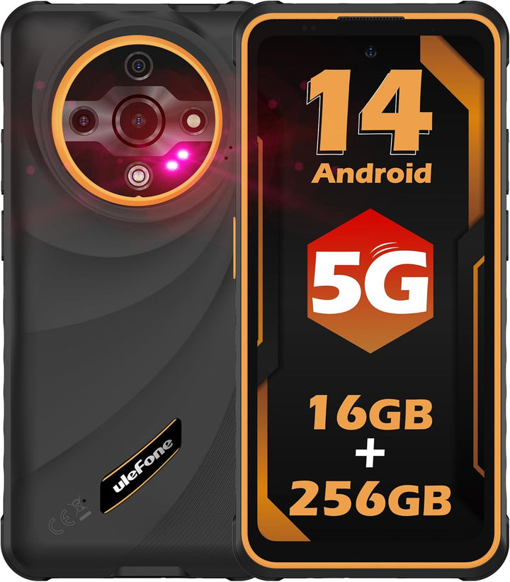 Ulefone Armor X31 Pro 5G Outdoor Mobile Phone 2025, 16GB + 256GB/SD-2TB 64MP + 25MP Night Vision 6.5