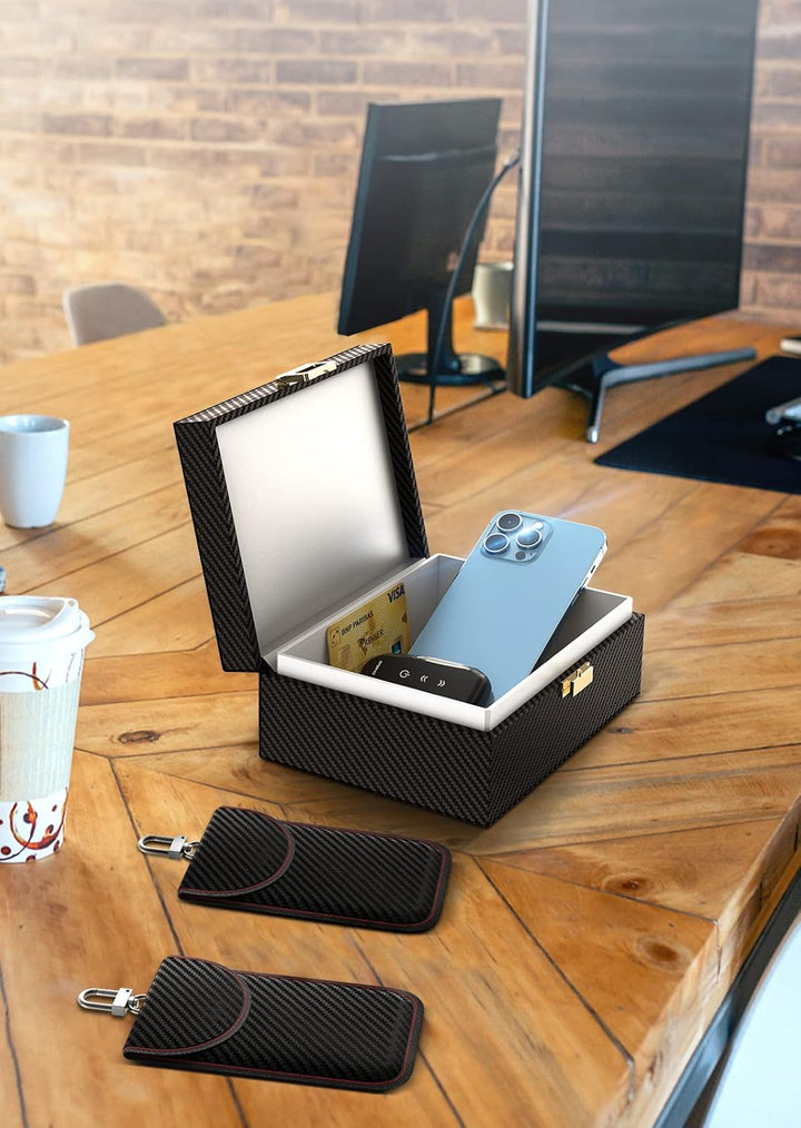 Lanpard Keyless Go Schutz Autoschlüssel Box, Faraday Box & Faradayschutzhülle (2 STK) für Sicheren S