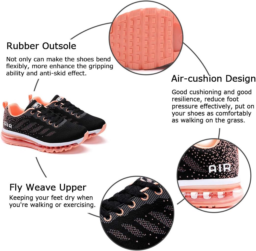 gojiang Laufschuhe Sportschuhe Herren Damen Strassenlaufschuhe Turnschuhe Modisch Atmungsaktiv rutsc