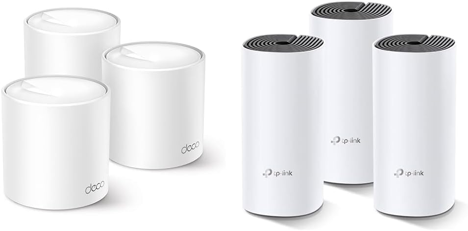TP-Link Deco X50 Mesh WLAN Set 3 Pack & Deco M4 Mesh WLAN Set 3er Pack, AC1200 Dual Band Router & Re