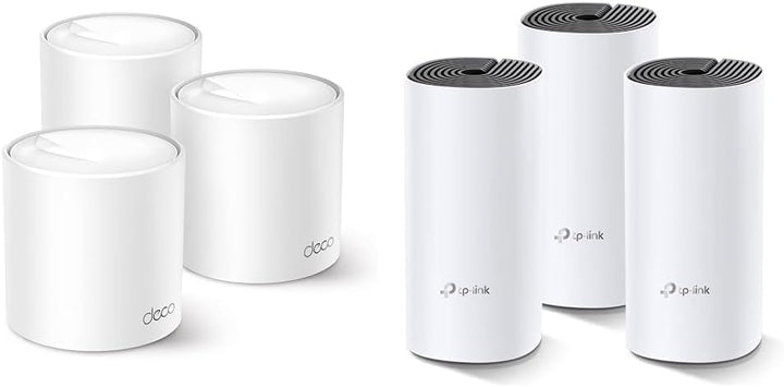 TP-Link Deco X50 Mesh WLAN Set 3 Pack & Deco M4 Mesh WLAN Set 3er Pack, AC1200 Dual Band Router & Re