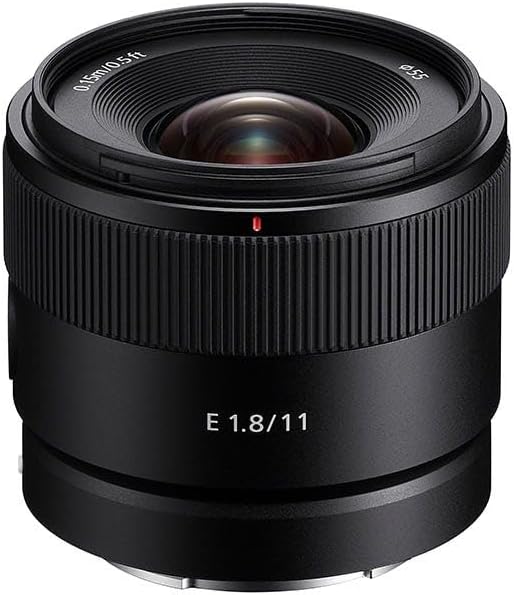 Sony E 11 mm F1.8 | APS-C-Weitwinkel-Objektiv mit Festbrennweite (SEL11F18) Single, Single