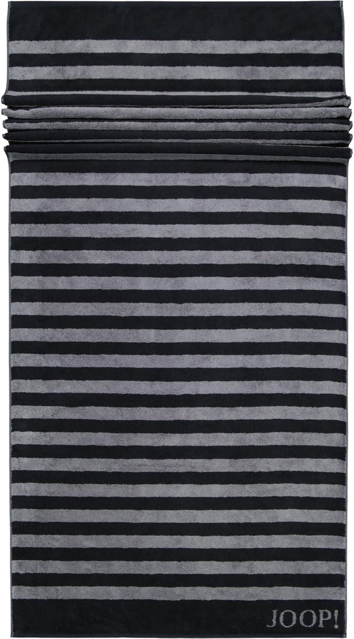 Joop! Handtücher Classic Stripes 1610 schwarz - 90 Saunatuch 80x200 cm Saunatuch 80x200 cm Schwarz -