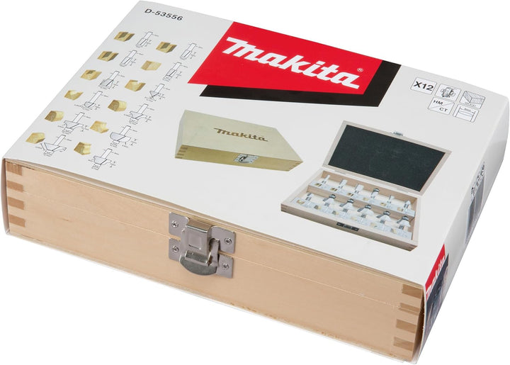 Makita Fräser Set, 8 mm, 12 Stück, D-53556