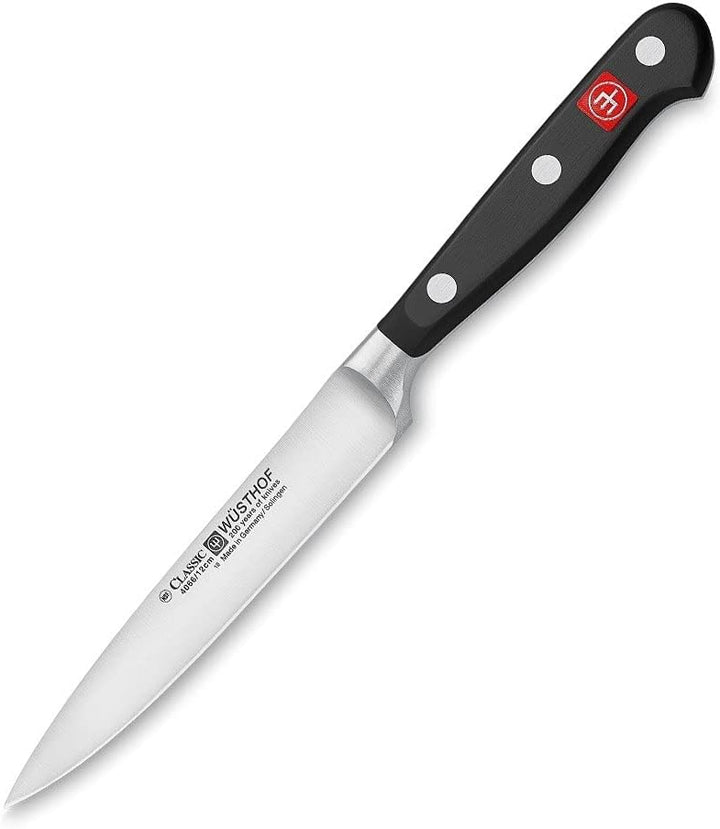 WÜSTHOF Classic Gemüsemesser 12 cm, Schwarz 12 cm Gemüsemesser, 12 cm Gemüsemesser