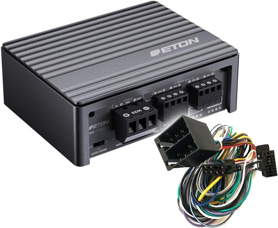 ETON MICRO 4-Kanal Auto/KFZ Kompakt Plug & Play Upgrade Verstärker/Endstufe kompatibel mit AUDI - II