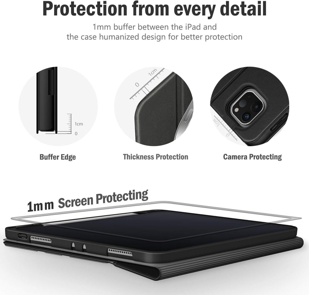 Antbox Hülle für iPad Pro 11 2022 (4. Generation)/2021(3. Gen)/2020(2. Gen)/2018 mit stifthalter App