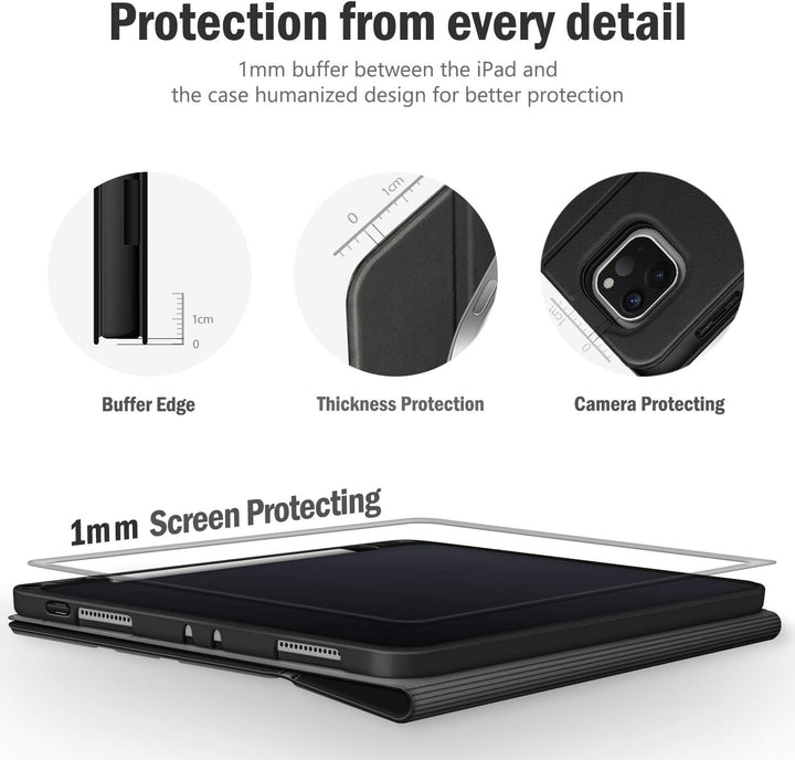 Antbox Hülle für iPad Pro 11 2022 (4. Generation)/2021(3. Gen)/2020(2. Gen)/2018 mit stifthalter App