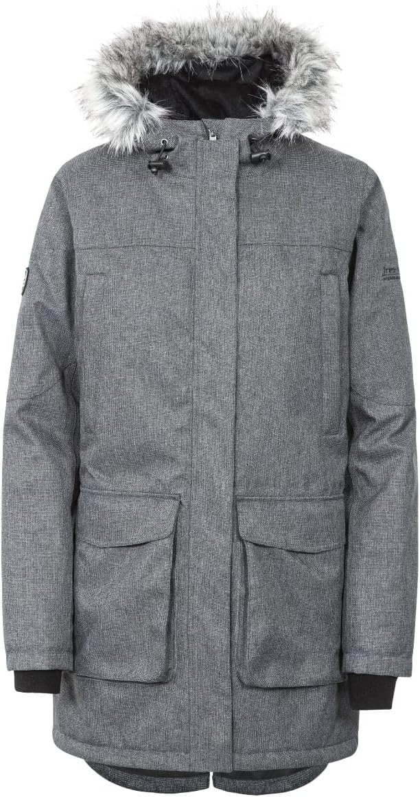 Trespass Damen Thundery Jacke S Black/Silver Grey, S Black/Silver Grey