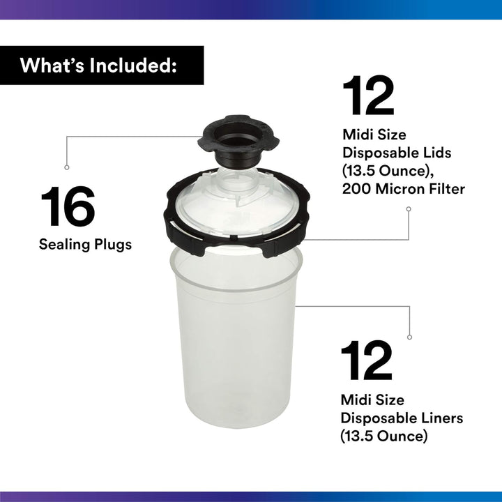 3M PPS PPS Series 2.0 26171 12-Pack Starter Kit, Midi 13.5 oz (Midi), 13.5 oz (Midi)