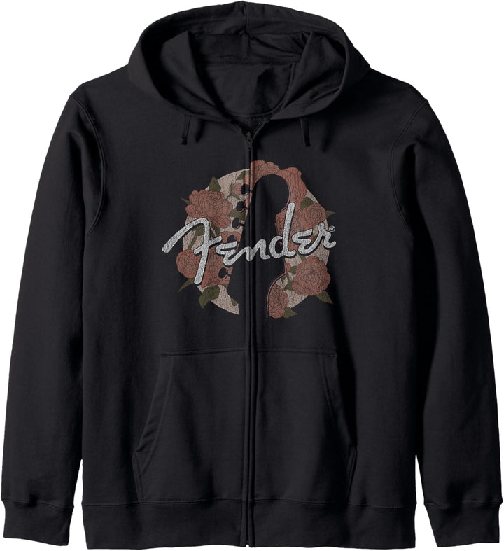 Fender Floral Circle Guitar Silhouette Kapuzenjacke