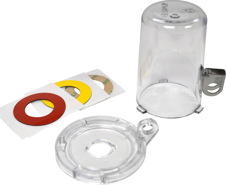 Brady 139794 16 mm Druckknopf-Verriegelungsvorrichtung, hoch, transparent, 63,5 mm x 81,28 mm x 64 m