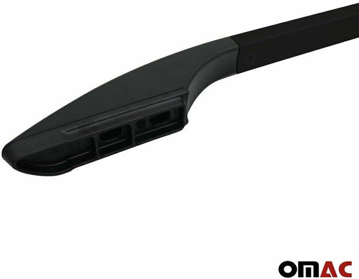 Dachreling Dachgepäckträger kompatibel mit Peugeot Partner Tepee 2008-2018 Alu Schwarz 2X