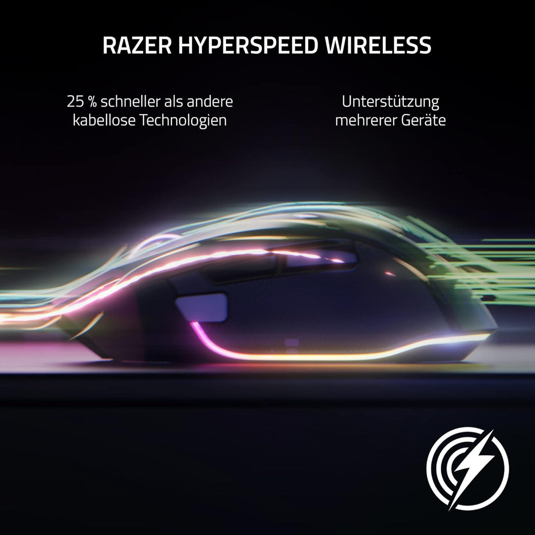 Razer Basilisk V3 Pro - Anpassbare kabellose Gaming-Maus mit Razer HyperScroll Tilt Wheel (Focus Pro