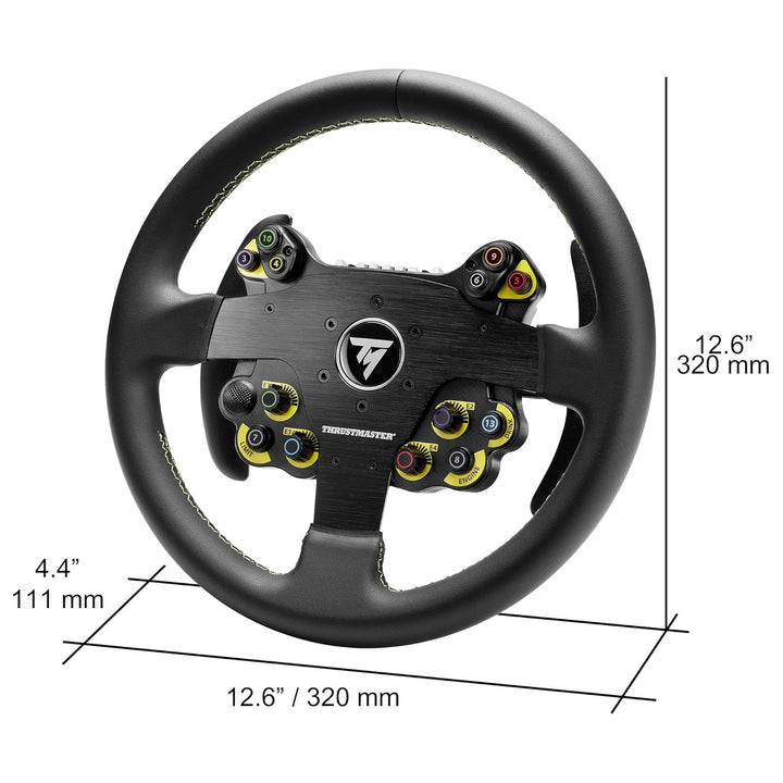 Thrustmaster EVO Racing 32R Leather, Rundes, Lederbezogenes Lenkrad und Abnehmbare Nabe, Für PC und