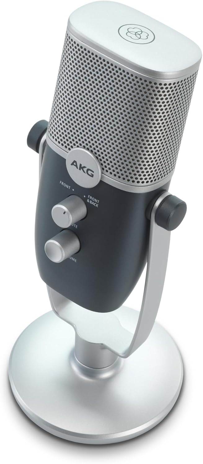 AKG Pro Audio Ara Professionelles USB-C Kondensatormikrofon, Dual Pattern Audio Capture Modes für Po