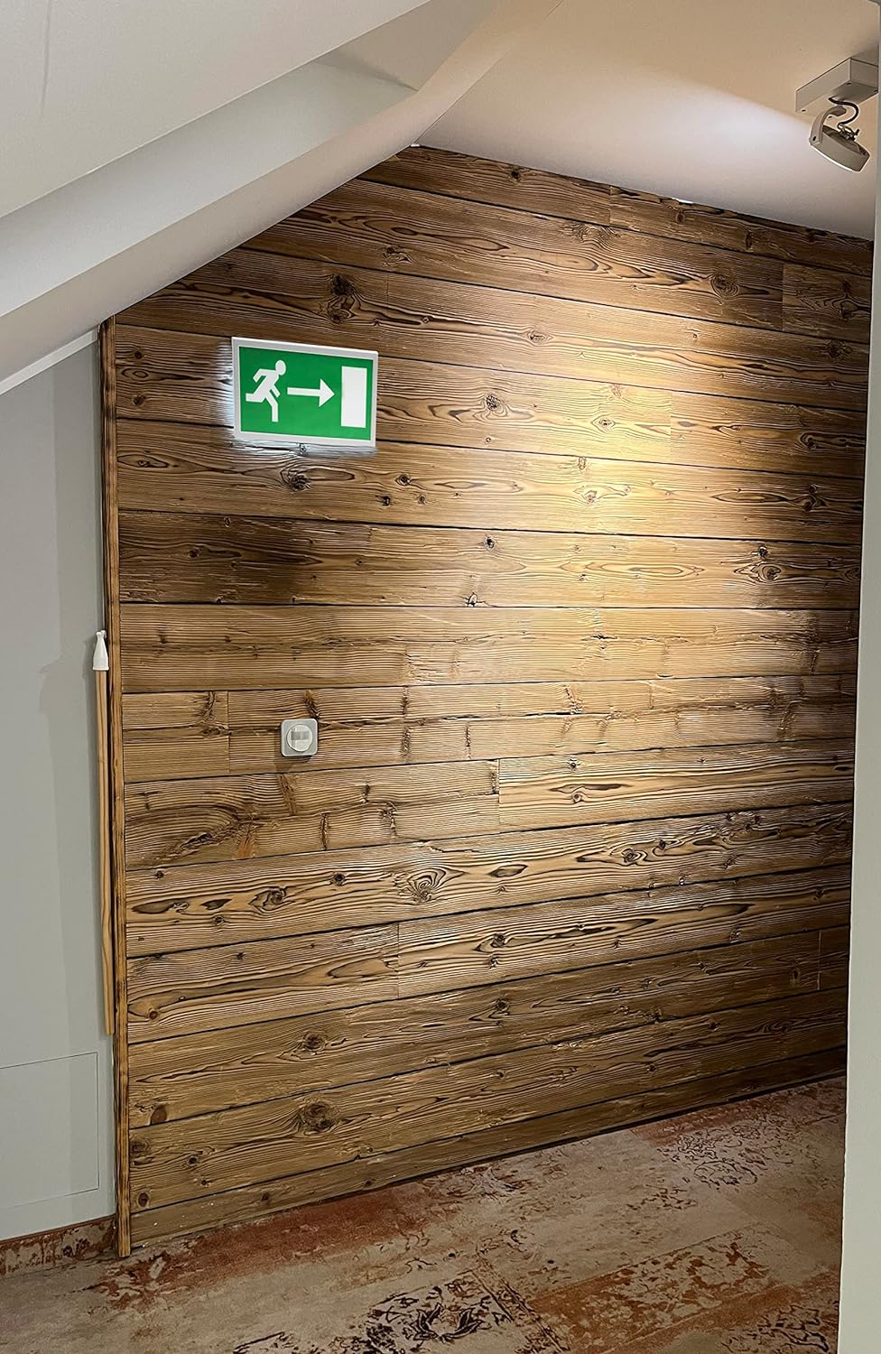 ChiliTec LED Fluchtwegleuchte Sicherheitsbeleuchtung Wandmontage 27mm Flach I Erkennung bis 25m I na