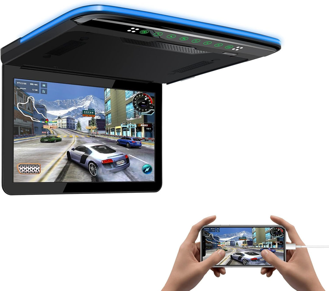 XTRONS 13,3“ Auto Deckenmonitor 16:9 Bildschirm 1920 * 1080 für Wohnwagen Auto Bus unterstützt 1080P