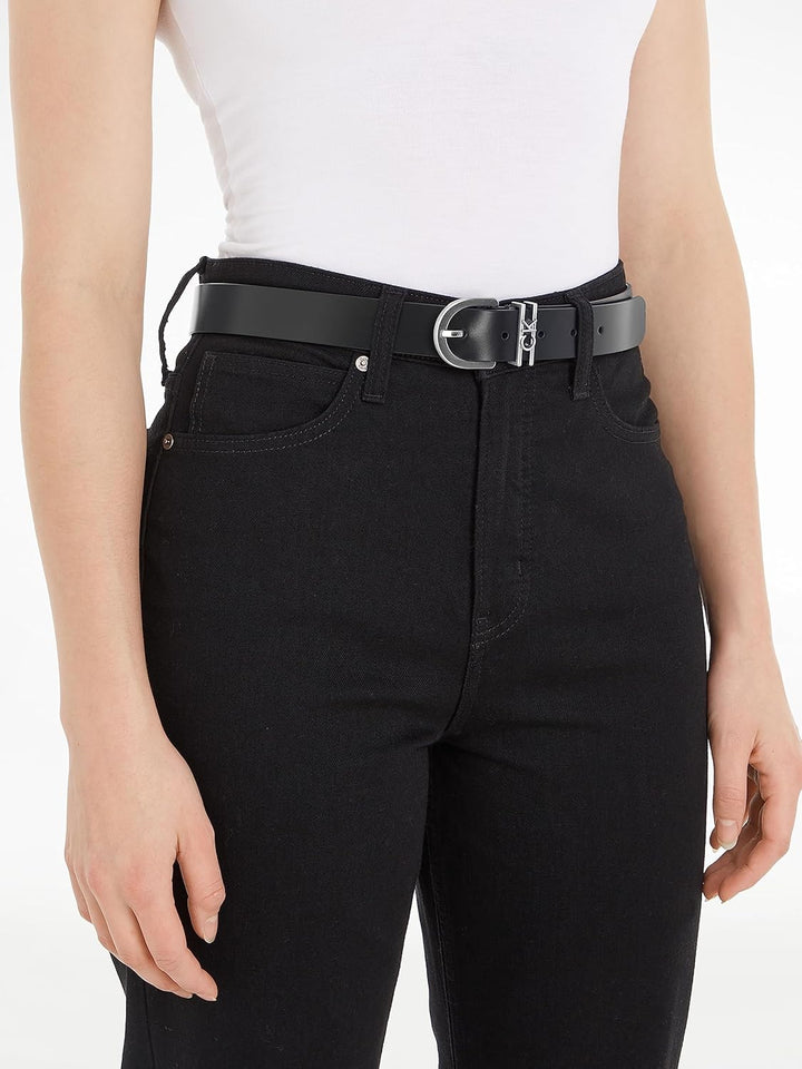 Calvin Klein Damen Ck Must Ck Loop Belt 30Mm Gürtel 75 Schwarz (Ck Black), 75 Schwarz (Ck Black)