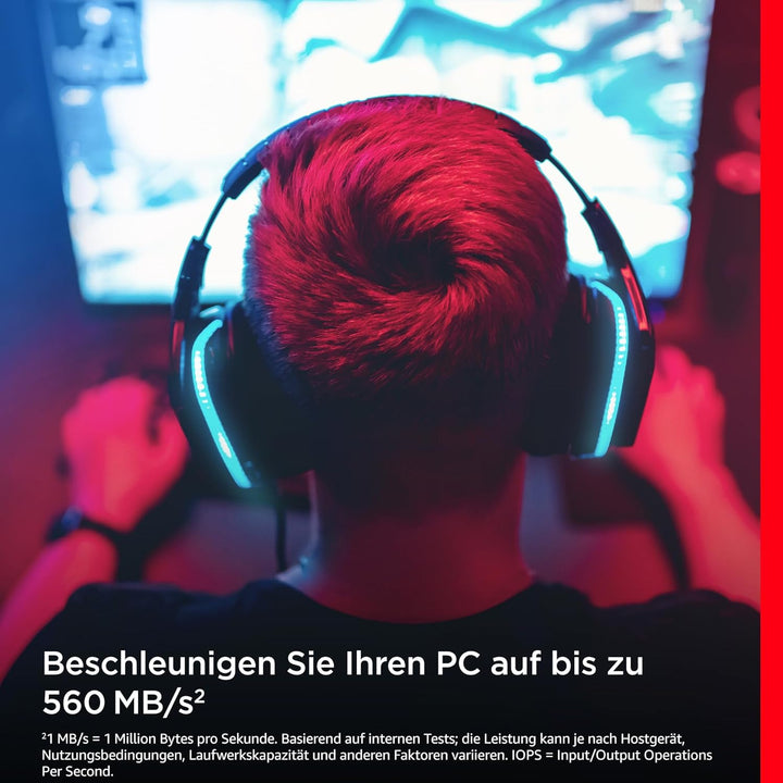 SanDisk Ultra 3D SSD 2 TB SSD interne SSD Festplatte (SSD intern 2,5 Zoll, stossbeständig, 3D NAND-T