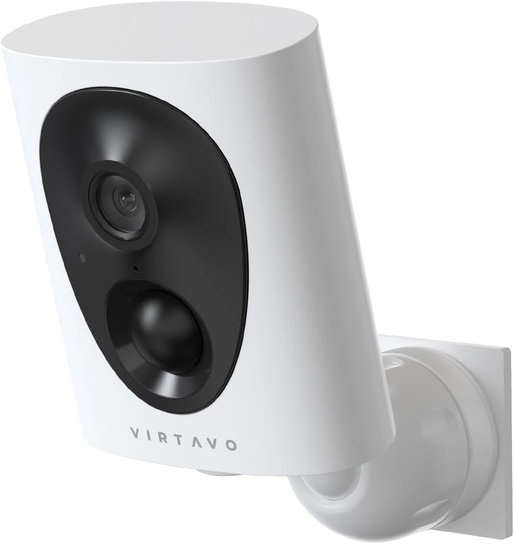 virtavo 2K Überwachungskamera Aussen Akku WLAN HD Kabellos Kamera, Nachtsicht WiFi Outdoor,aussen/in