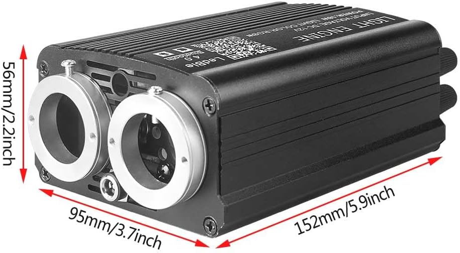 VASTFIRE 32W Sternenhimmel Auto Fiber Licht für Auto/Decke, Twinkle Meteor 2-in-1 Dual Port Motor 12