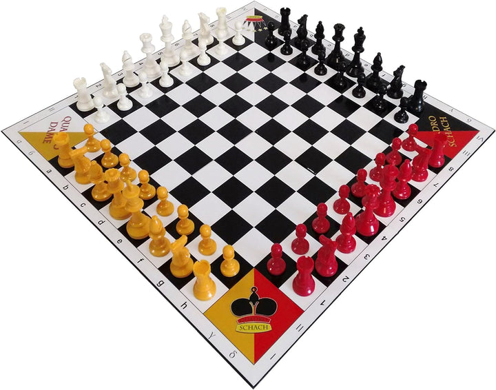 QuadroSchach + QuadroDame - Schach und Dame zu viert NEUE EDITION