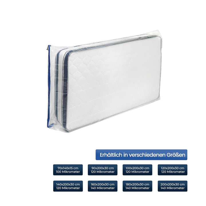 ASK Pack Matratzenschutzhüllen mit Anker-Reissverschluss - Grössen von XS bis XXL, Wasserdicht, Reis