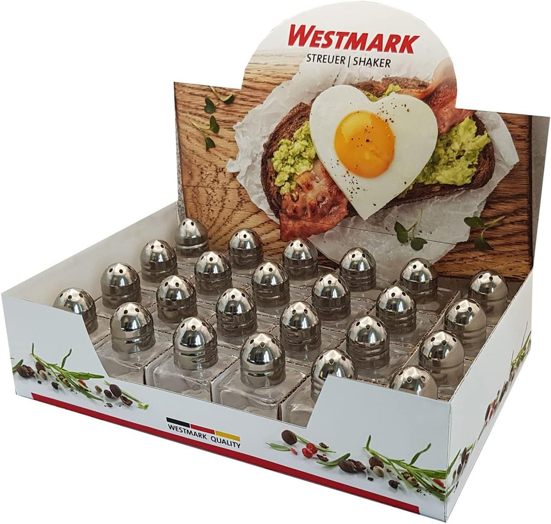 Westmark Mini-Universalstreuer-Display, Inhalt: 24 Streuer, Fassungsvermögen: je 15 ml, Glas/Rostfre