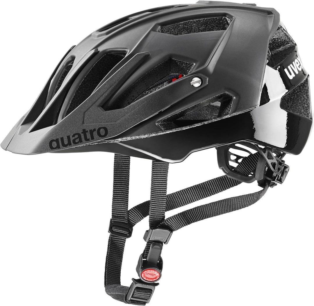 Uvex Quatro CC All Mountain Enduro MTB Fahrrad Helm matt schwarz 2024 56-61 cm, 56-61 cm