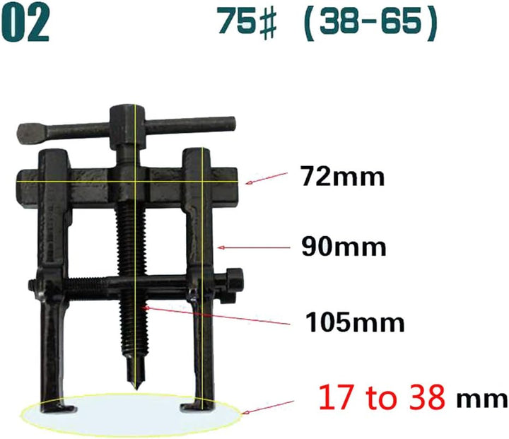 Lagerabzieher mit 2 Backen, Handwerkzeug, 1,7-3,8 cm