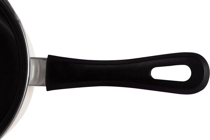 5pc Cream Bauch Pfanne Set, Antihaft-Kohlenstoffstahl, Bakelit Griffe Naturweiss, Naturweiss