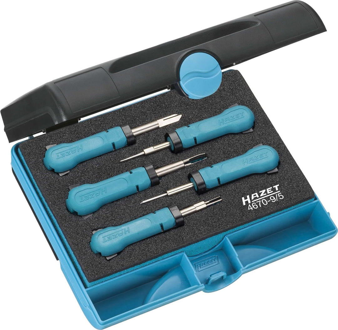 Hazet System-Kabel-Entriegeler-Sortiment, 185 x 153 x 52 mm ∙ Anzahl Werkzeuge: 5, 1 Stück, 4670-9/5