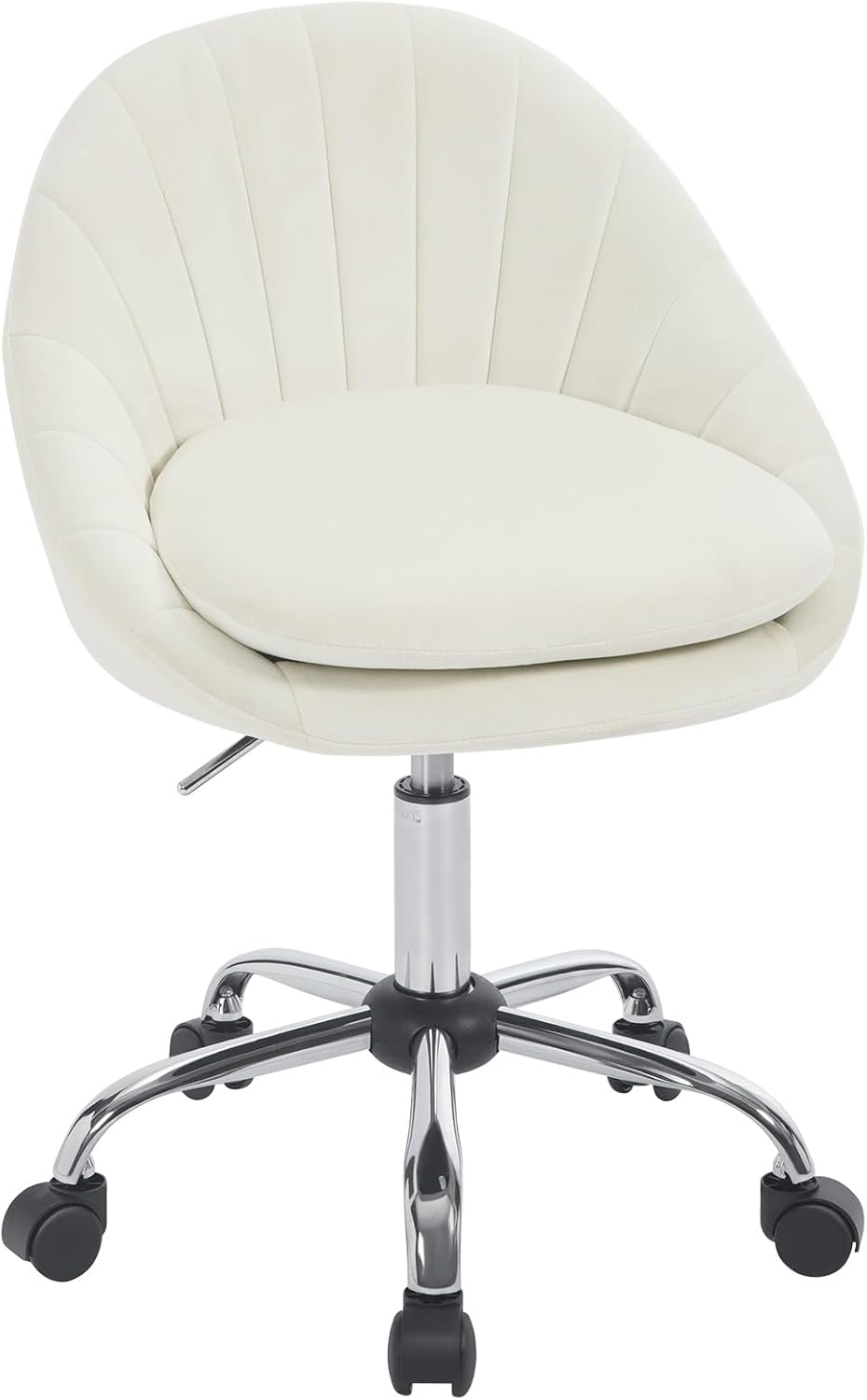 WOLTU Homeoffice Stuhl, Bürostuhl ergonomisch, Schminkstuhl drehbar, Drehstuhl mit Rollen, Schreibti