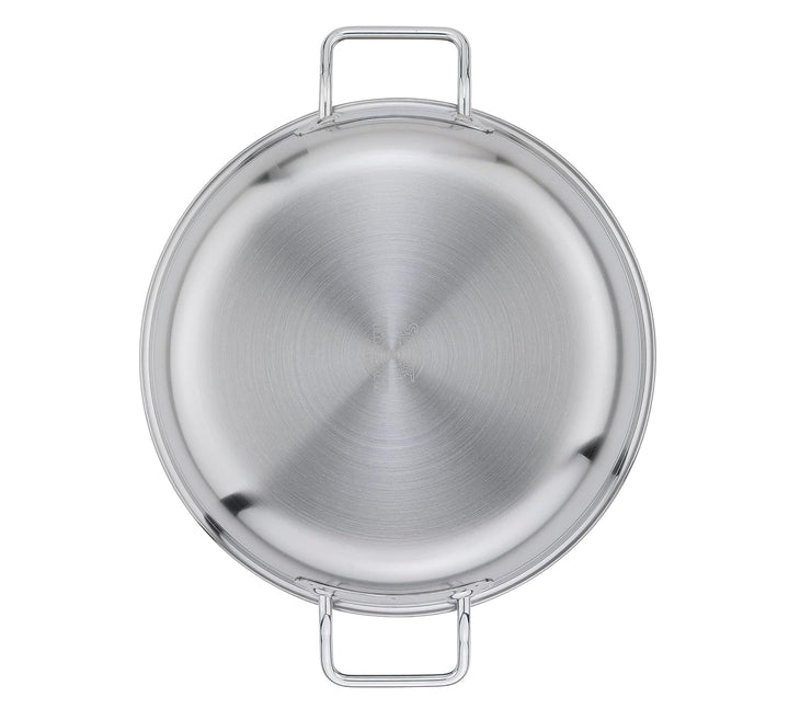 Spring Vulcano Classic Servierpfanne 24 cm | Edelstahl | 7 cm Hochrand-Pfanne | Antihaftbeschichtet