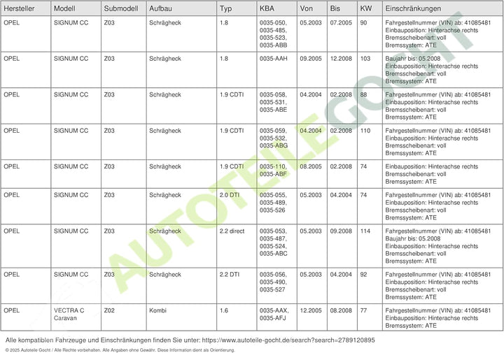 Ate 24.3407-7006.5 Bremssättel