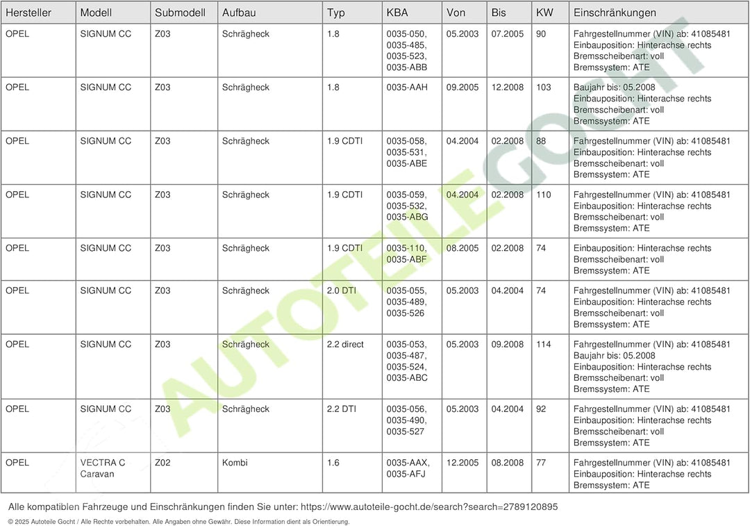 Ate 24.3407-7006.5 Bremssättel