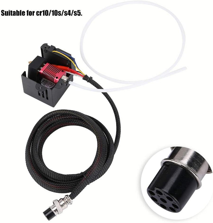 ASHATA 3D Drucker MK8 Extruder Kit, Edelstahl J-Kopf MK8 Extruder Hot End+Sprühdüsen Kit,Geeignet fü