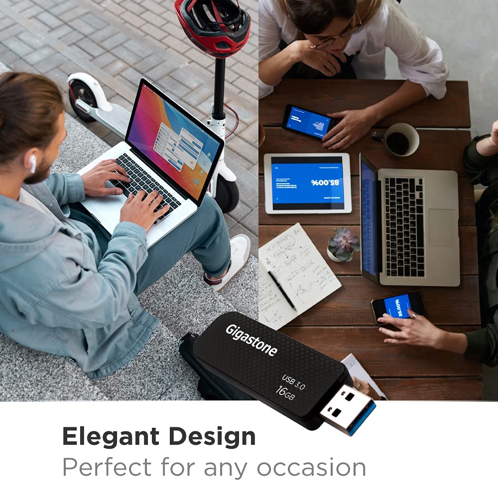Gigastone Z30 16GB 5er-Pack USB 3.0 Flash-Laufwerk mit hoher Geschwindigkeit, zuverlässige Leistung,