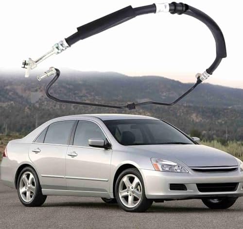 KIMISS Metall und Gummimaterial Servolenkungsschlauch, Auto Servolenkungsdruck Kraftstoffleitung Sch