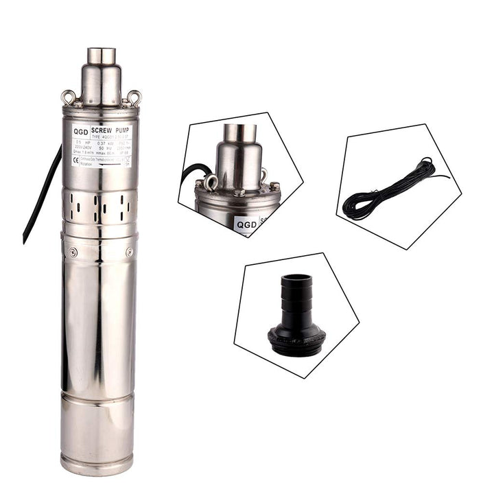 SHYLIYU Tiefbrunnenpumpe Edelstahl Tauchpumpe Ø10cm Brunnenpumpen 1800l/min wasserpumpe für brunnen