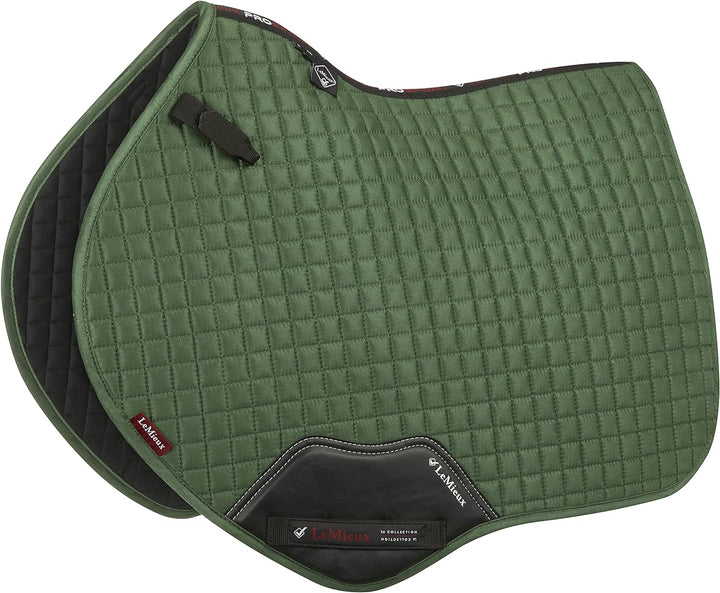 LeMieux Close-Kontakt, Veloursleder, Quadratisch, Hunter Green Schabracke L hunter green, L hunter g
