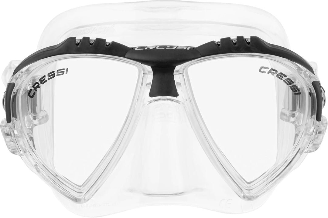 Cressi Matrix Tauchen Schnorcheln Maske Transparent/Schwarz Einheitsgrösse Single, Transparent/Schwa