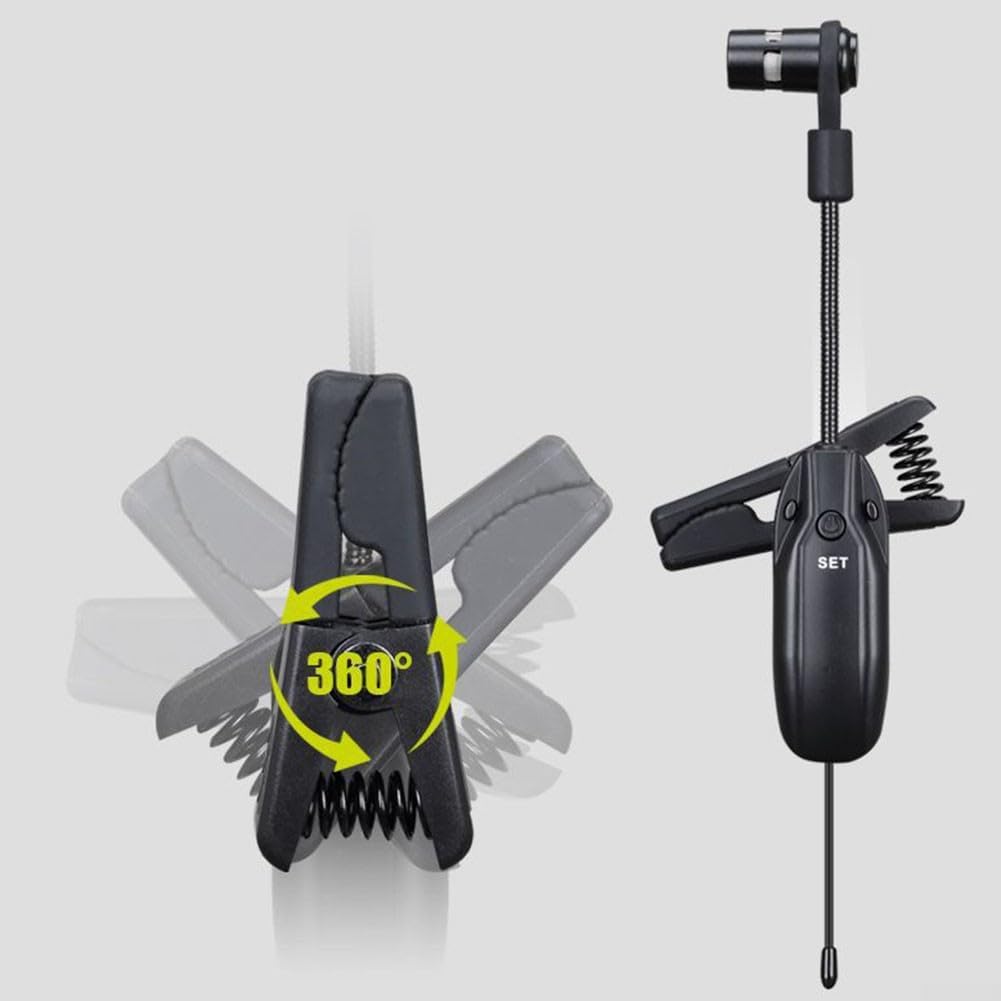 SPORTARC Saxophon-Mikrofonempfänger-Sendersystem für Saxophon-Trompete 6,35 3,5 mm Stecker (W7 F1),
